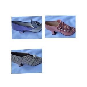 Just The Right Shoe Lot Of 3 "I Do" "Jeweled Heel Pump" "Promenade"
